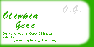 olimpia gere business card